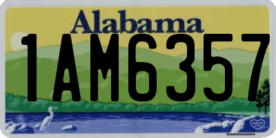 AL license plate 1AM6357