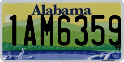 AL license plate 1AM6359