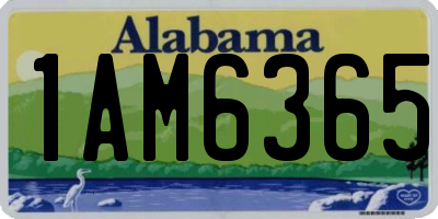 AL license plate 1AM6365