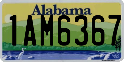 AL license plate 1AM6367