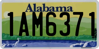 AL license plate 1AM6371