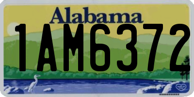 AL license plate 1AM6372