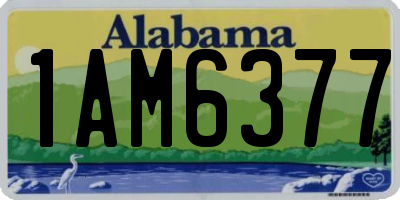 AL license plate 1AM6377