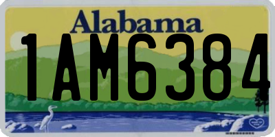 AL license plate 1AM6384