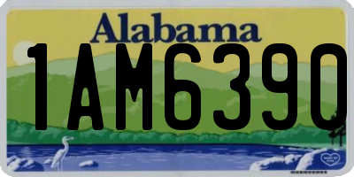 AL license plate 1AM6390