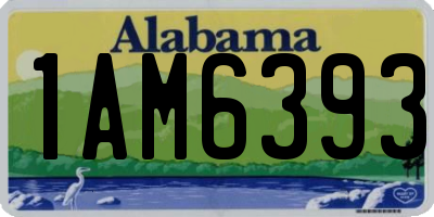 AL license plate 1AM6393