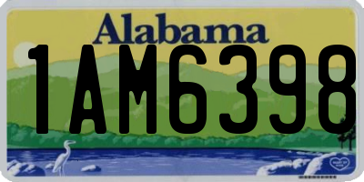 AL license plate 1AM6398