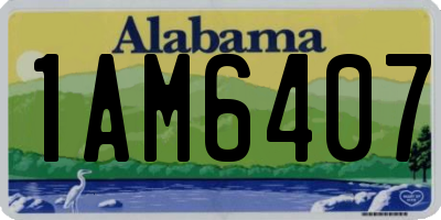 AL license plate 1AM6407