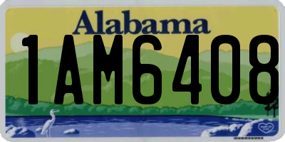 AL license plate 1AM6408