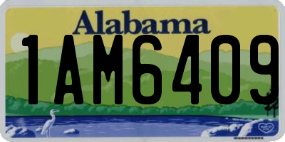 AL license plate 1AM6409