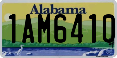 AL license plate 1AM6410