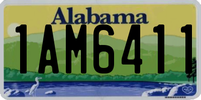 AL license plate 1AM6411