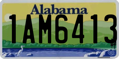 AL license plate 1AM6413