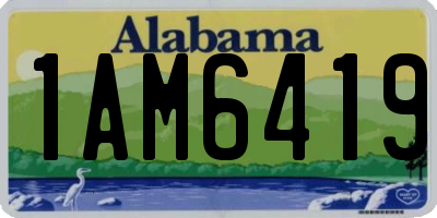 AL license plate 1AM6419