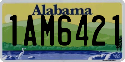 AL license plate 1AM6421