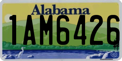 AL license plate 1AM6426