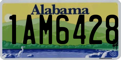 AL license plate 1AM6428