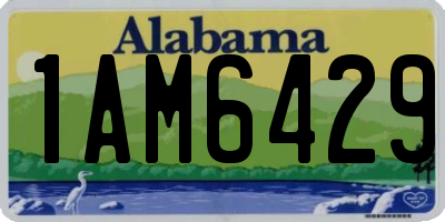 AL license plate 1AM6429