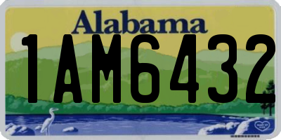 AL license plate 1AM6432