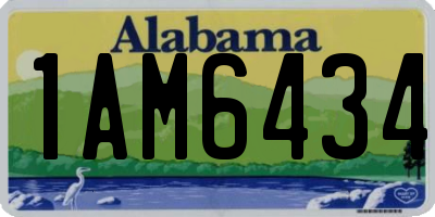 AL license plate 1AM6434