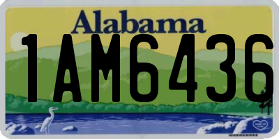 AL license plate 1AM6436