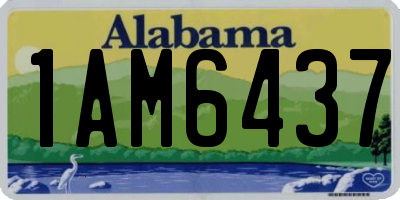 AL license plate 1AM6437