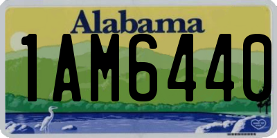 AL license plate 1AM6440