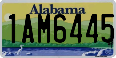 AL license plate 1AM6445
