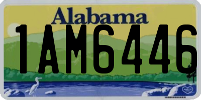 AL license plate 1AM6446