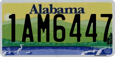 AL license plate 1AM6447