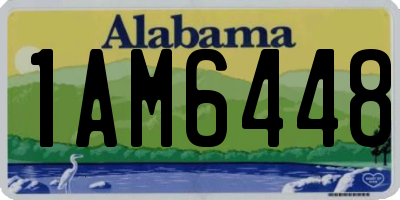 AL license plate 1AM6448