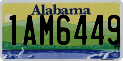 AL license plate 1AM6449