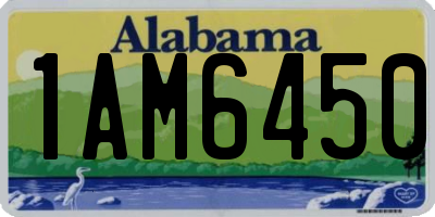 AL license plate 1AM6450