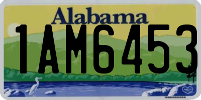 AL license plate 1AM6453