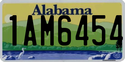 AL license plate 1AM6454