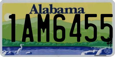AL license plate 1AM6455