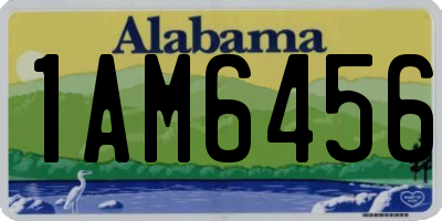 AL license plate 1AM6456
