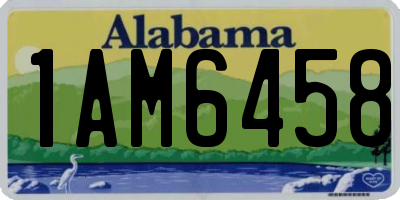 AL license plate 1AM6458