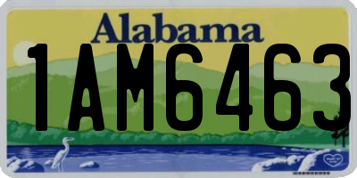 AL license plate 1AM6463