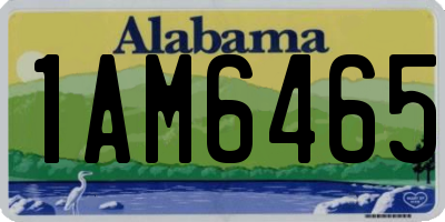 AL license plate 1AM6465