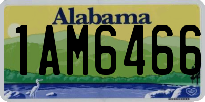 AL license plate 1AM6466