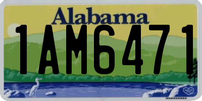 AL license plate 1AM6471