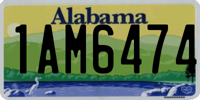 AL license plate 1AM6474