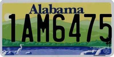 AL license plate 1AM6475