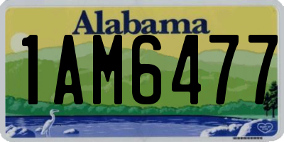 AL license plate 1AM6477