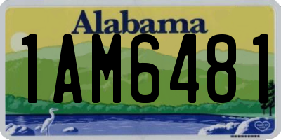 AL license plate 1AM6481