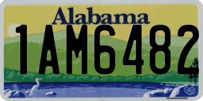 AL license plate 1AM6482