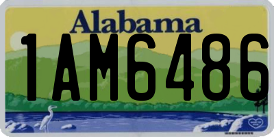 AL license plate 1AM6486
