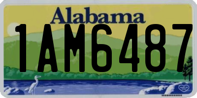 AL license plate 1AM6487