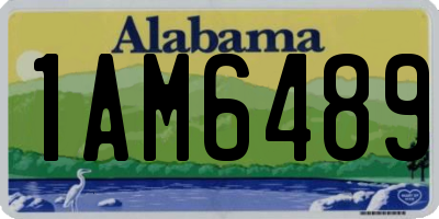 AL license plate 1AM6489